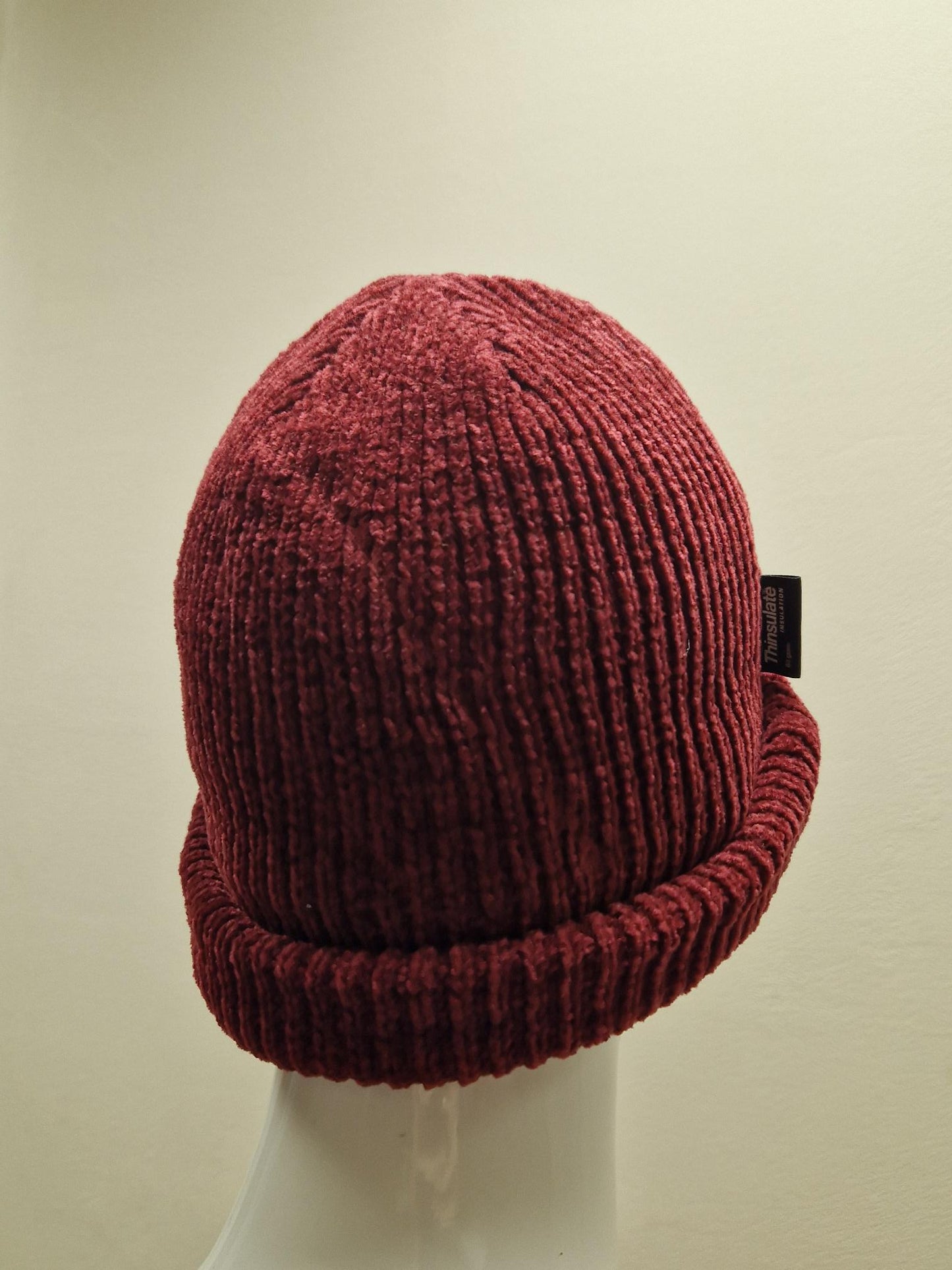 Ladies Burgundy Beanie Hat - One size fits all