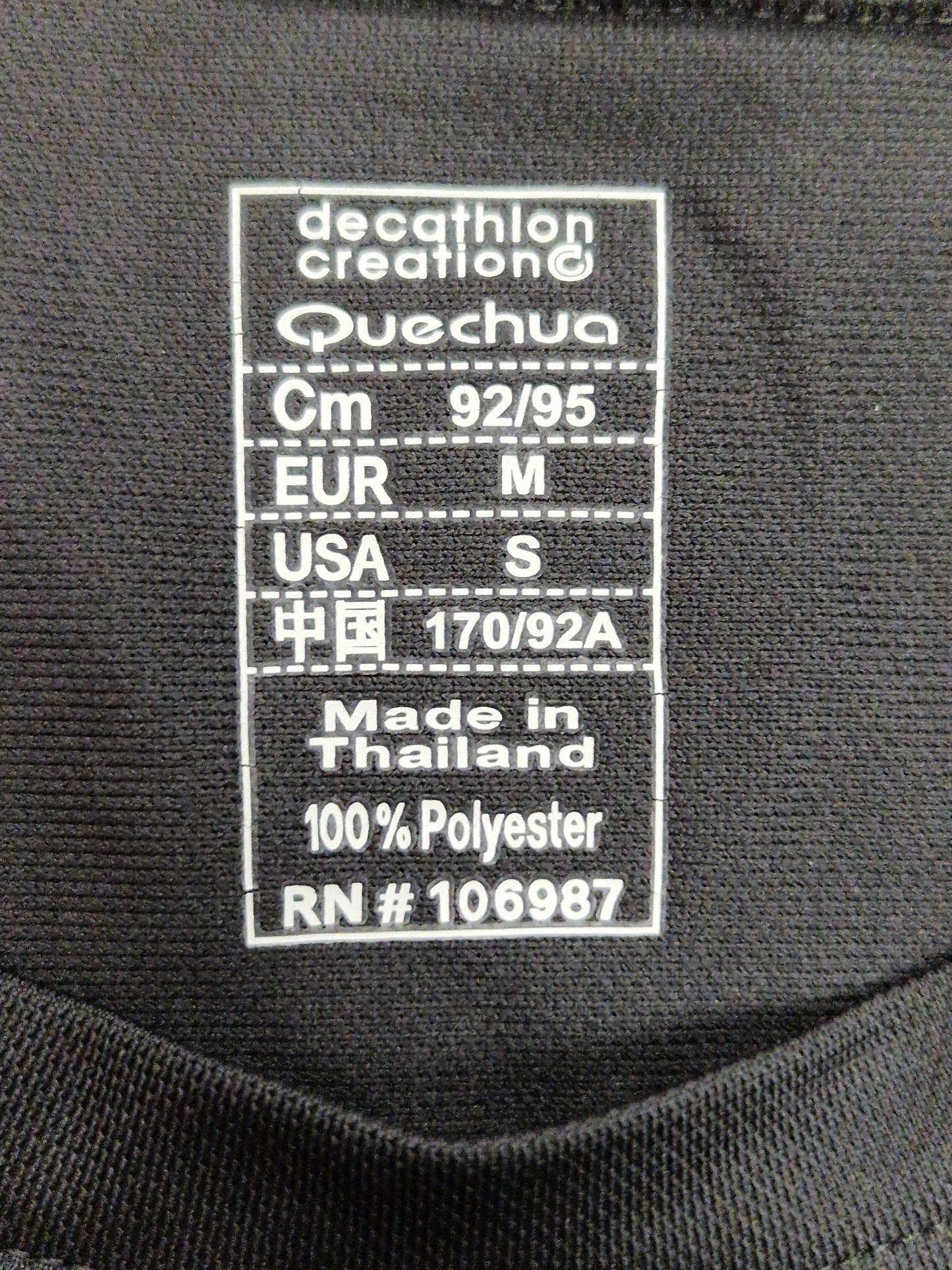 Quechua Decathlon Ladies T-Shirt in Grey - Size Medium