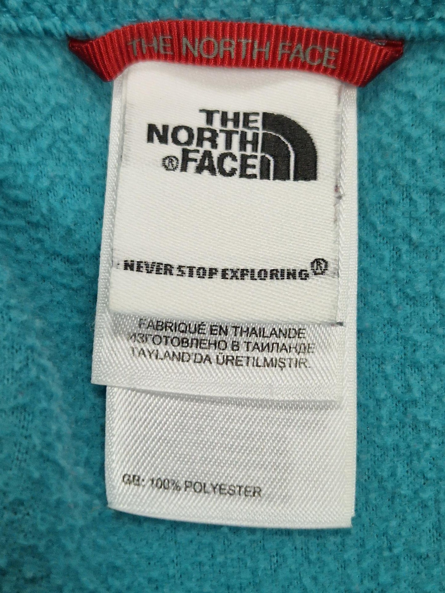 North Face Ladies fleece in Turquoise - Size Large