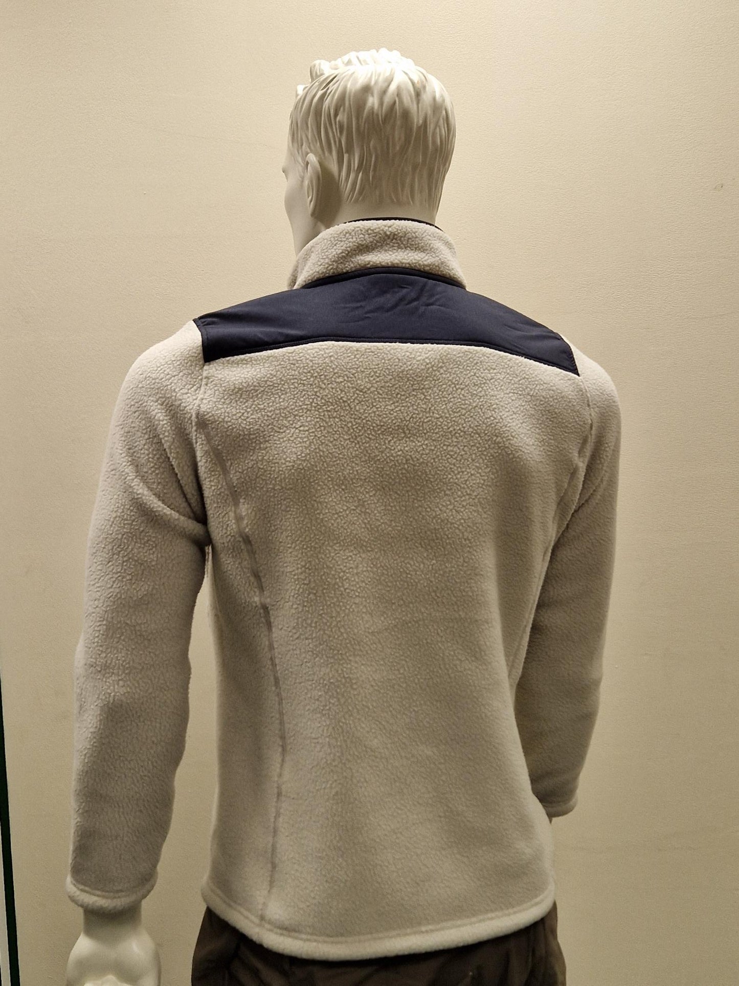 Rohan Mens Cream and Blue Fleece - Size Medium