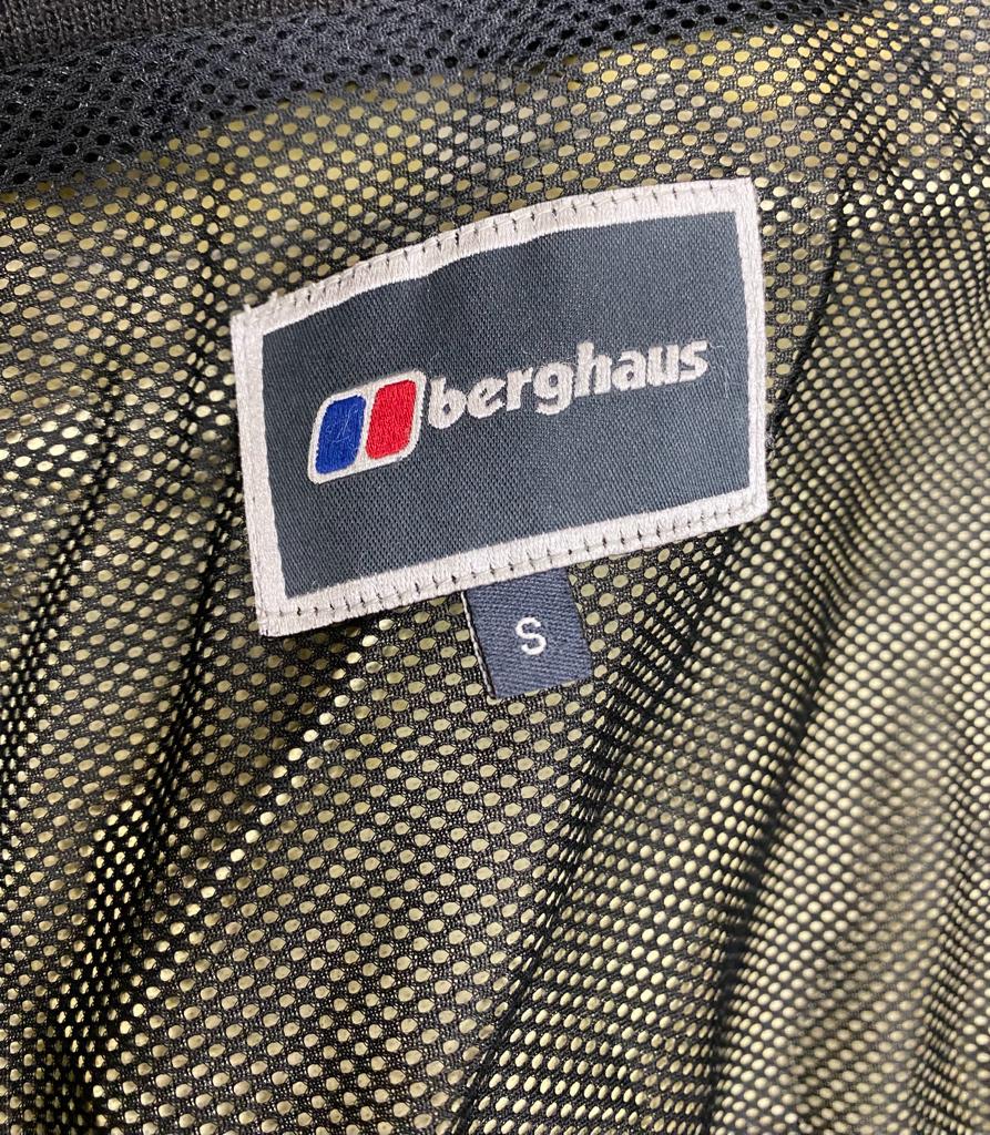Burghaus Mens Coat in Grey and Yellow - Size S