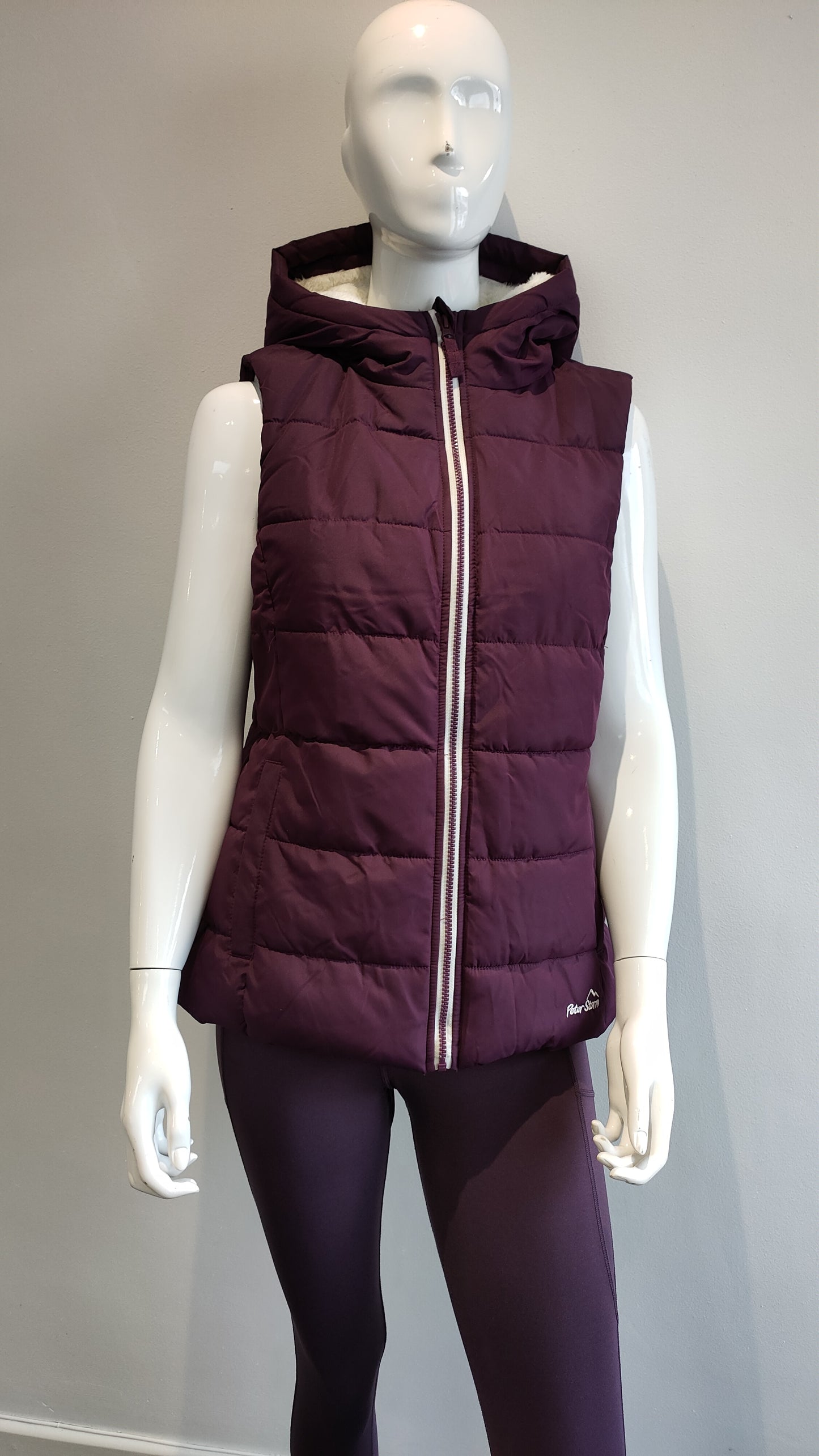 Female Peter Storm Faux Fur lined Hooded Gilet Size 14