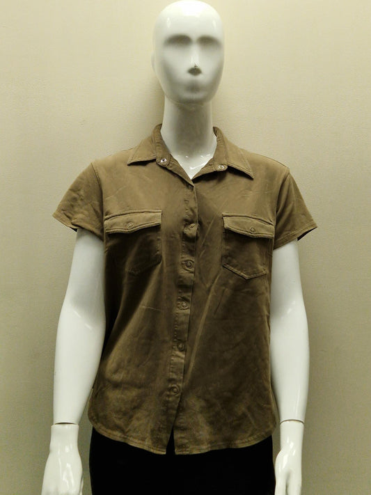 Columbia Ladies Blouse in Light Brown - Size Large
