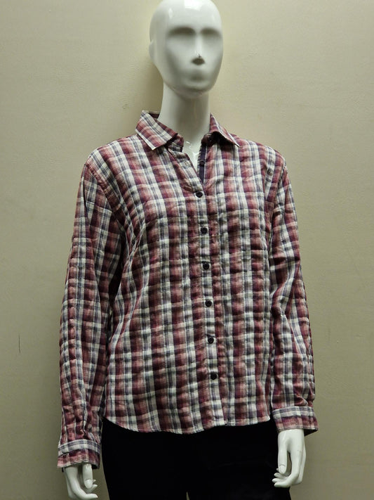 Rohan Ladies checked Shirt in Pink, White and Purple - Size 16