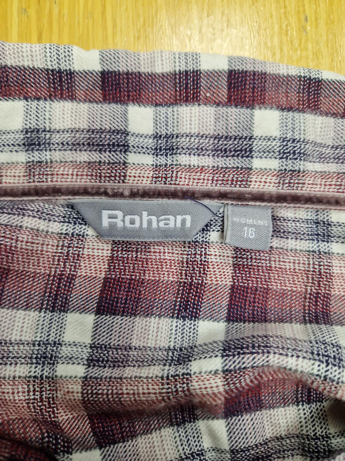 Rohan Ladies checked Shirt in Pink, White and Purple - Size 16