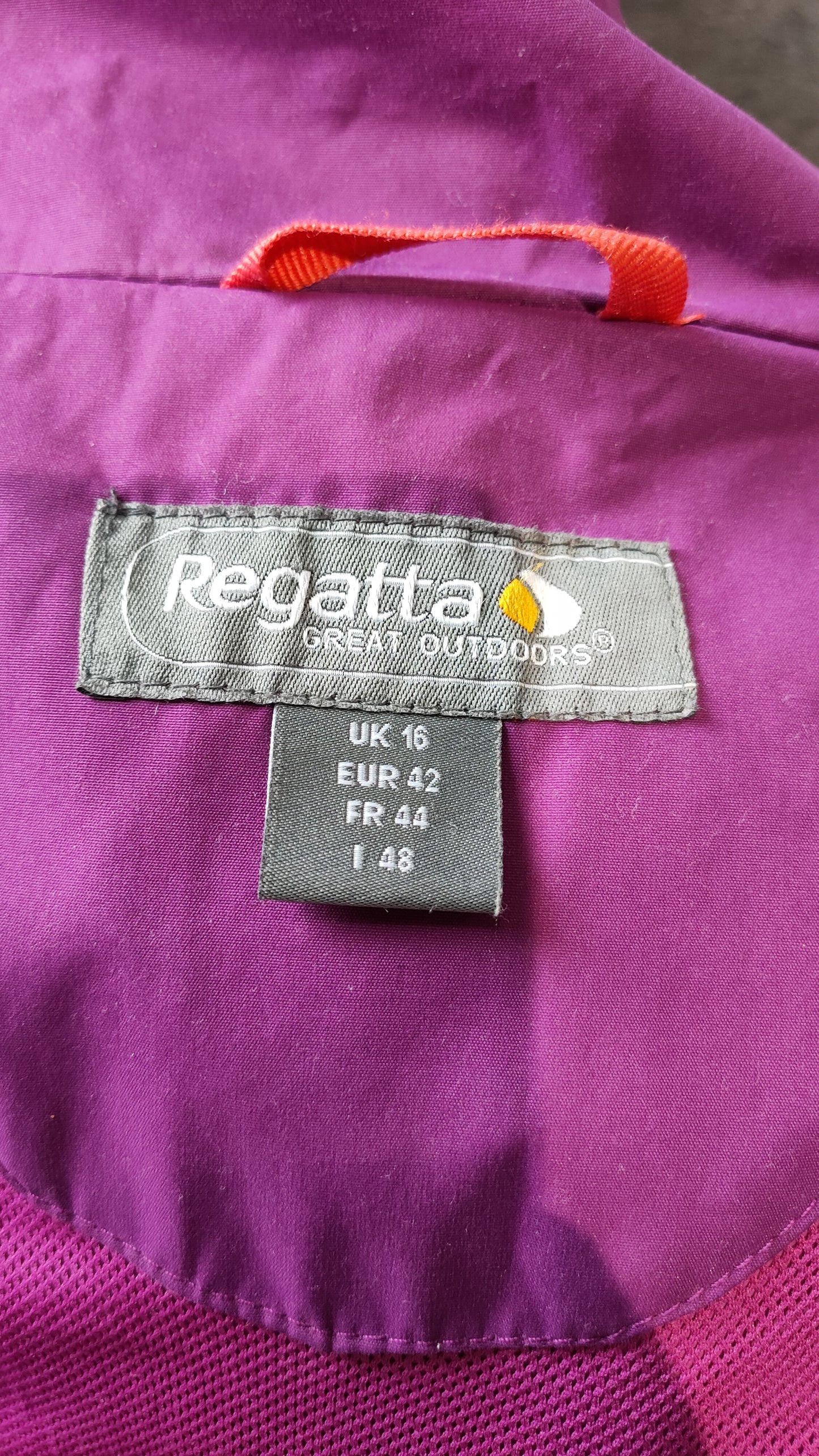 Females Regatta Hooded Rain Jacket 16