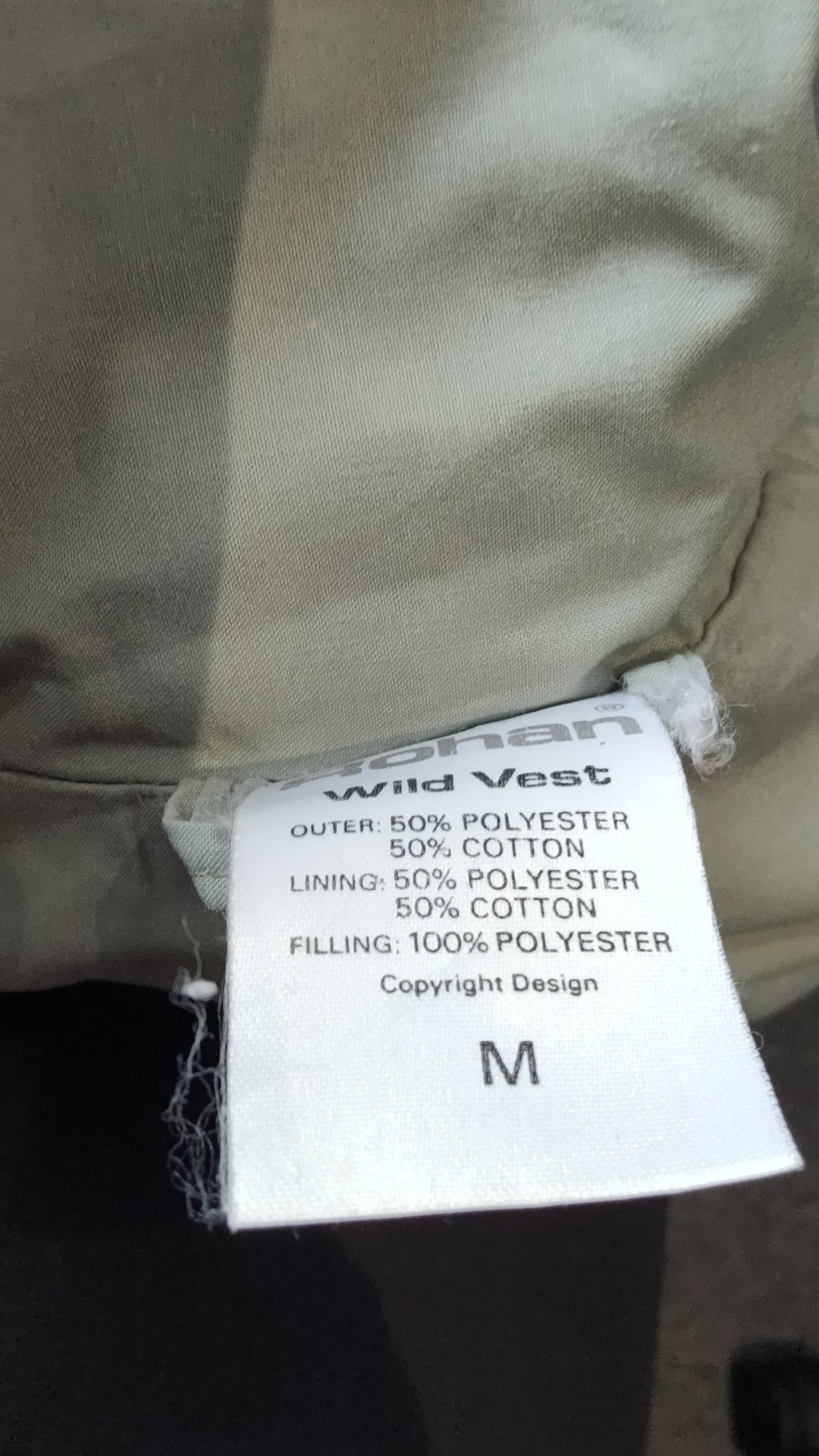 Men's Light Padded Rohan Wildvest Gilet Medium