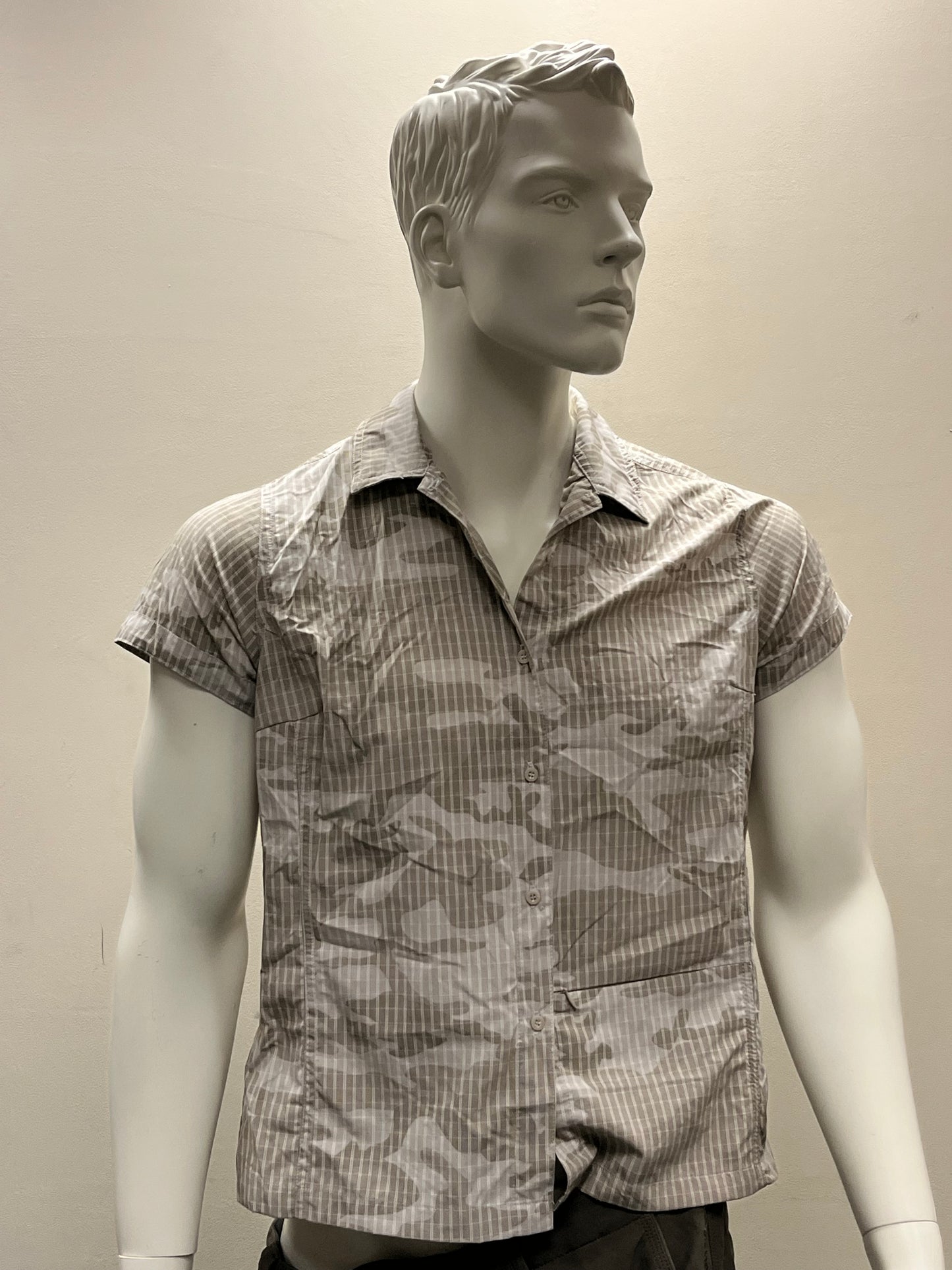 Tresspass Duo-Skin Mens Shirt in Brown Camo Print - Size XL